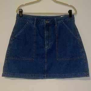 A-line Denim Skirt
